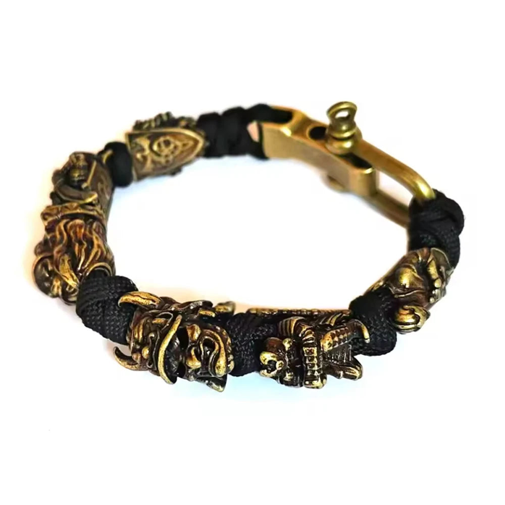 Warrior Trophies ParaCord Skull Bracelet
