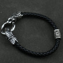 Freya Cat with Runes Steel Bracelet