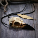 Odin's Raven Skull in Resin Necklace