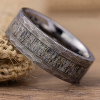 Ullr Rewards Deer's Antler Wedding Band
