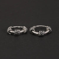 Oseberg Knot 925 Sterling Silver Earrings