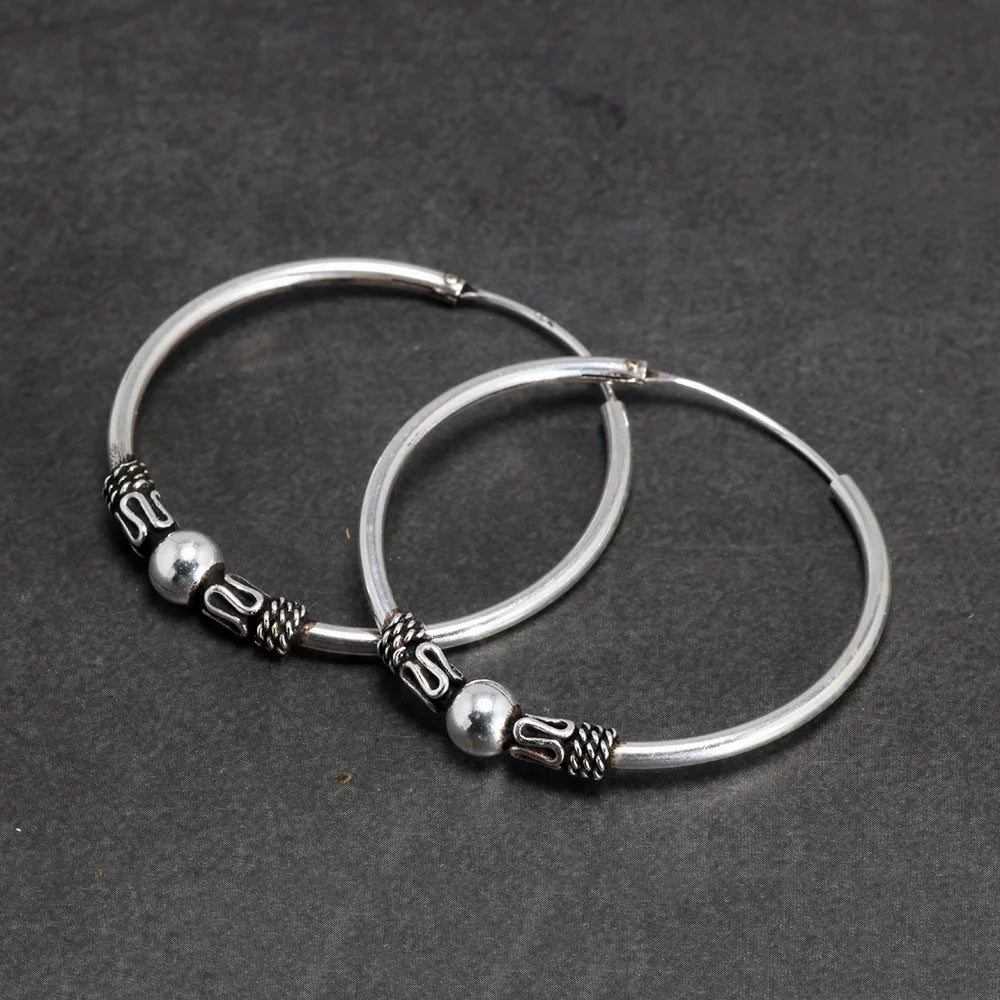 Waves of Njord 925 Sterling Silver Earrings