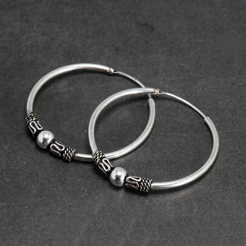 Waves of Njord 925 Sterling Silver Earrings