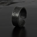 Dark Runes 8mm Adjustable Ring