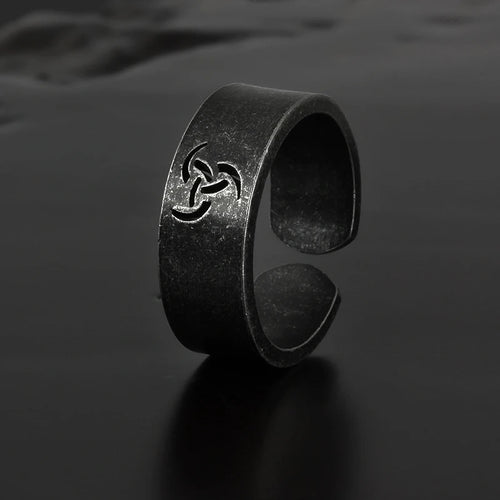 Dark Runes 8mm Adjustable Ring