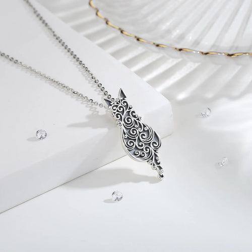 Freyja Cat 925 Silver Necklace