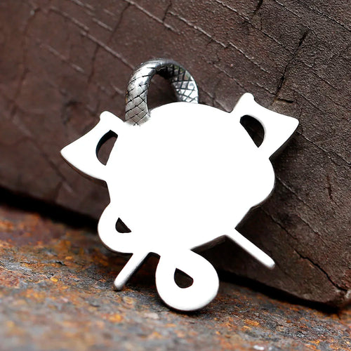 Viking Axe and Shield Stainless Steel Pendant