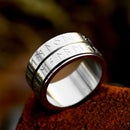 Futhark Runes Stainless Steel 8mm Ring