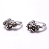 Oseberg Knot 925 Sterling Silver Earrings
