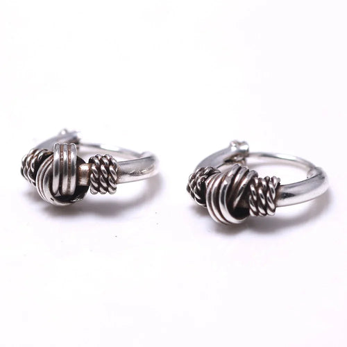 Oseberg Knot 925 Sterling Silver Earrings