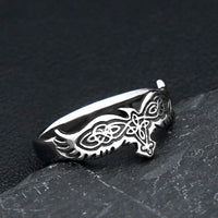 Raven of Odin Stainless Steel Ring