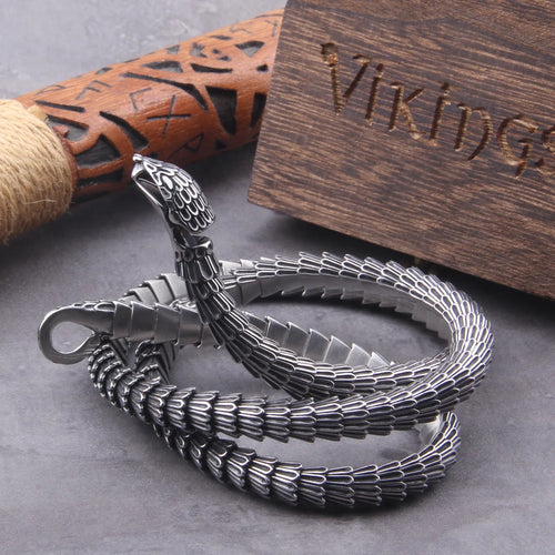 The Midgard Serpent Jormungandr Stainless Steel Necklace