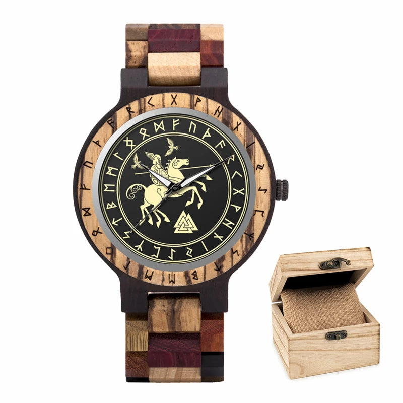 Viking Vintage Wooden Watch