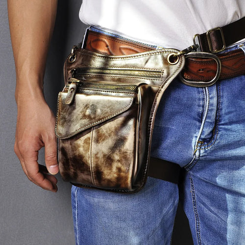 Viking Loot Leather Leg Bag