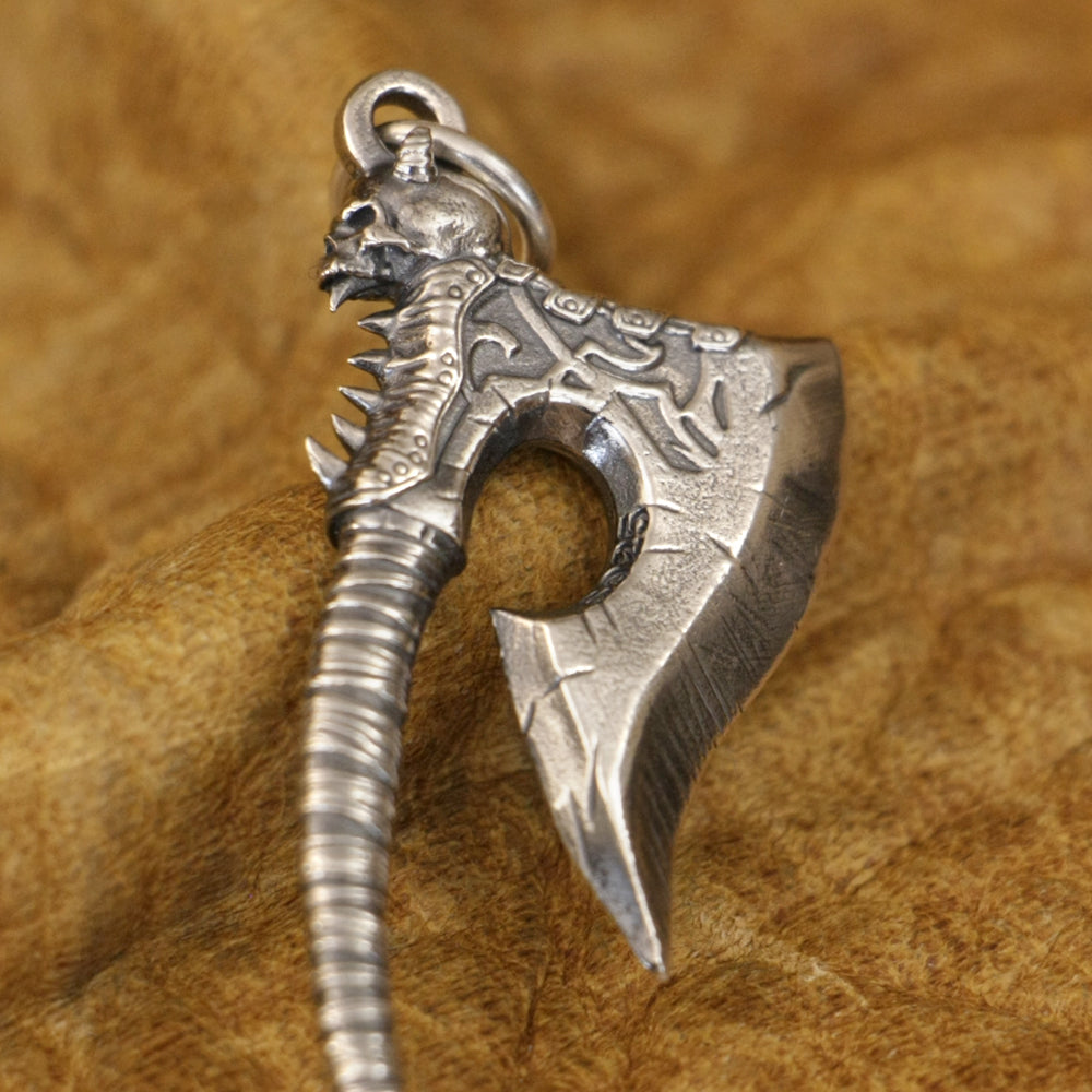 Viking Berserker Axe 925 Sterling Silver Pendant