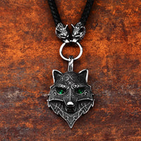 Snarling Fenrir - 316L Stainless Steel Necklace