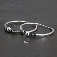 Waves of Njord 925 Sterling Silver Earrings