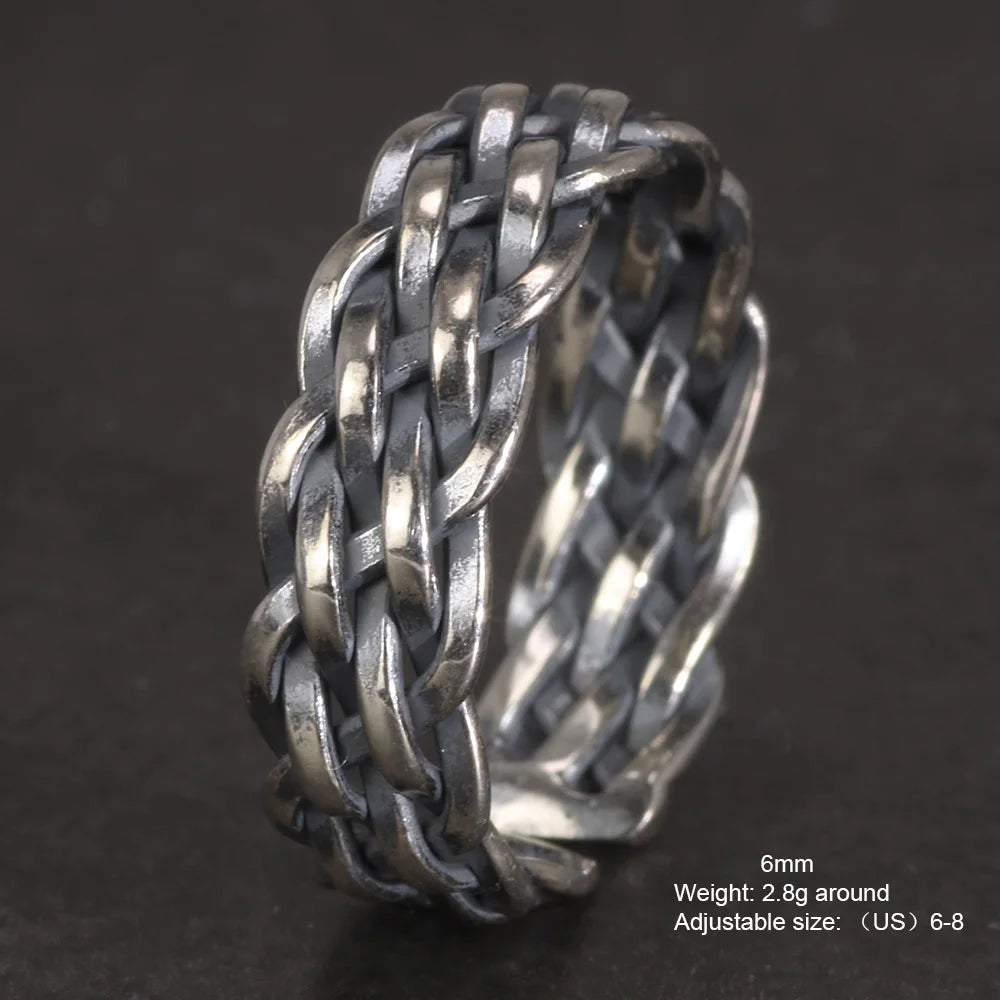 Wide Gleipnir - Handmade 925 Sterling Silver Ring