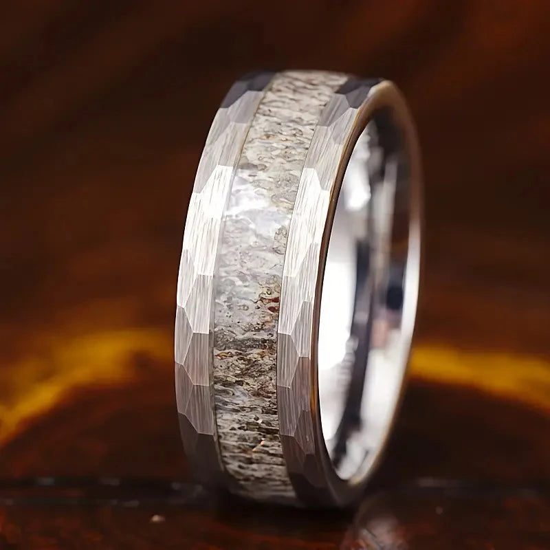 Ullr Rewards Deer's Antler Wedding Band