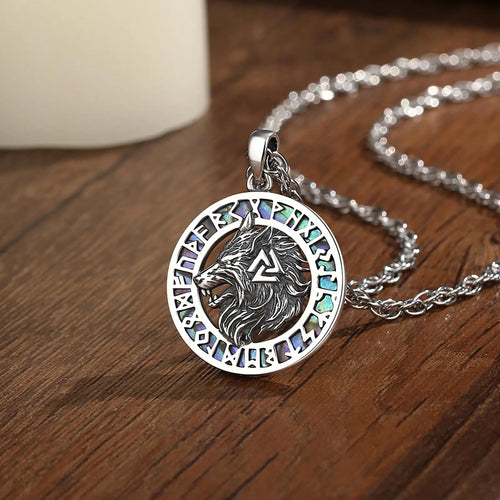 Fenrir Wolf 925 Silver Pendant