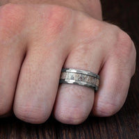 Ullr Rewards Deer's Antler Wedding Band