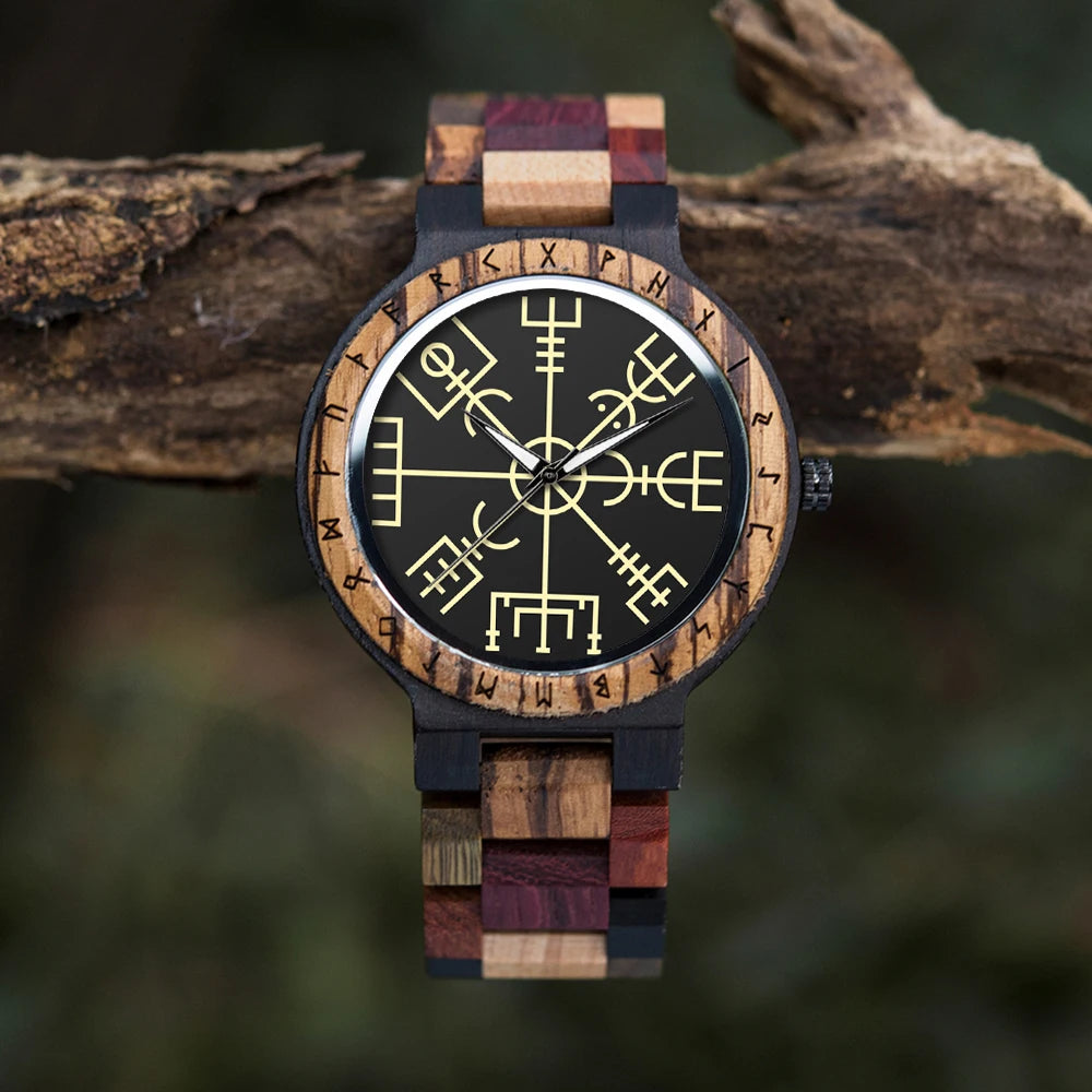 Viking Vintage Wooden Watch