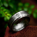 Yggdrasil The Tree of Life Stainless Steel Rune Ring