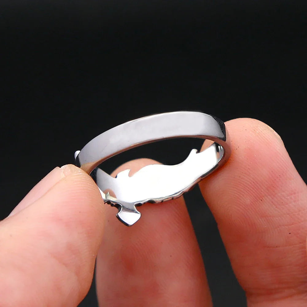 Raven of Odin Stainless Steel Ring