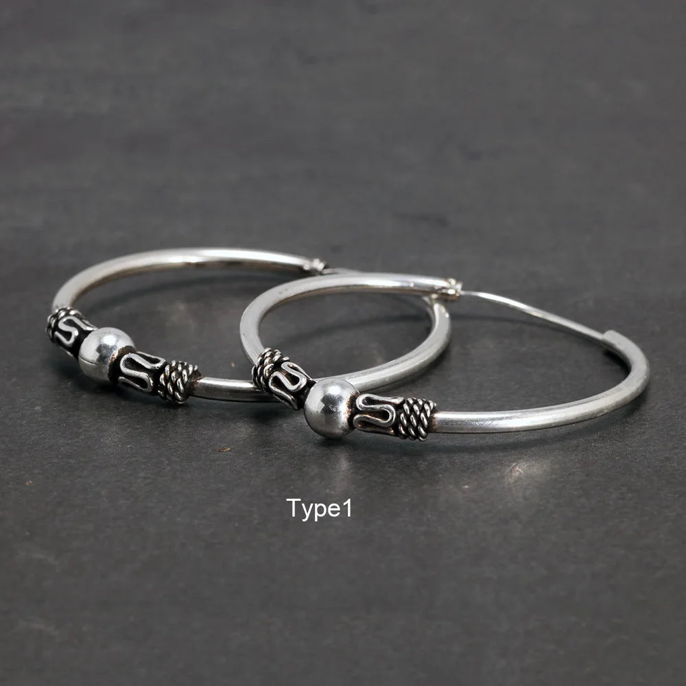 Waves of Njord 925 Sterling Silver Earrings
