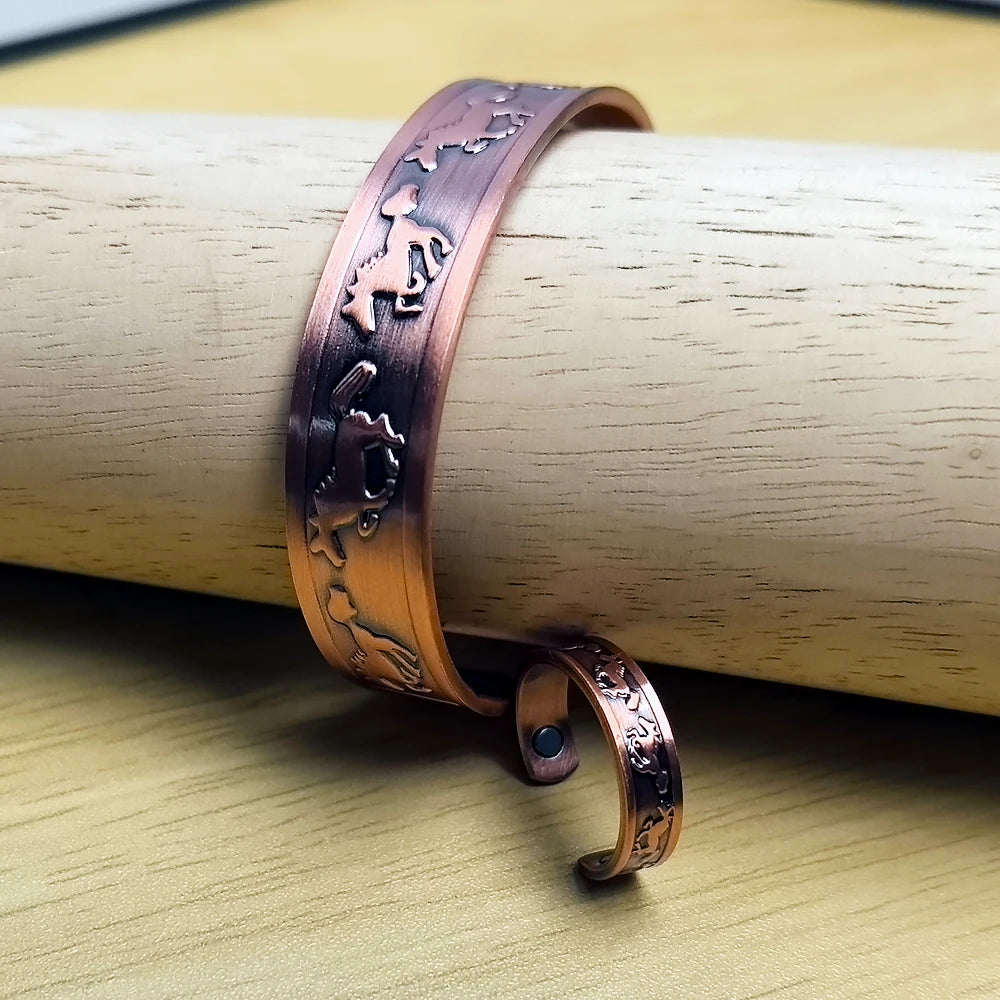 Sleipnir Copper Bracelet and Ring Set