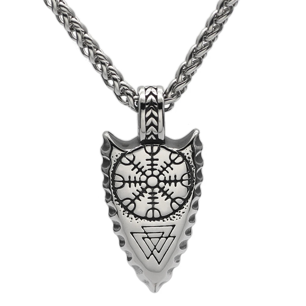 Spear of Odin Gungnir Steel Necklace