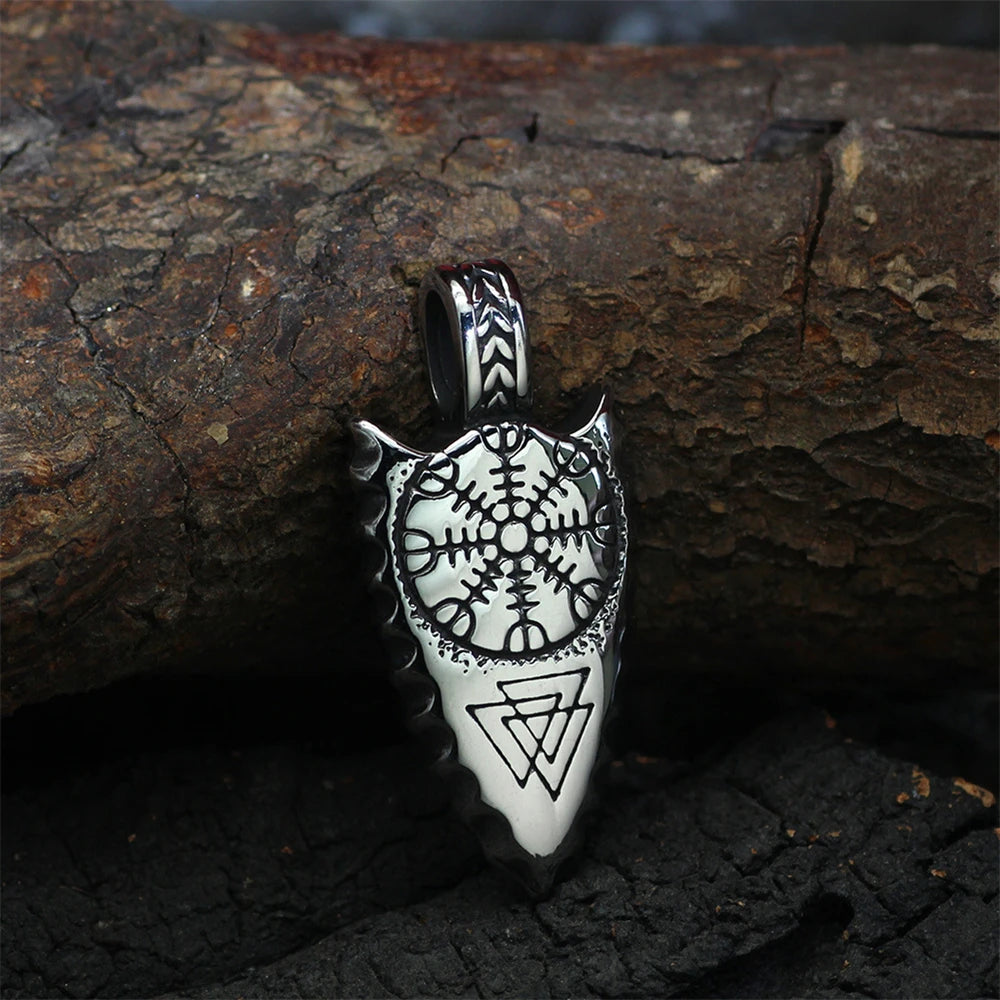 Spear of Odin Gungnir Steel Necklace