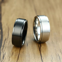Spinning Viking Rune Ring in Stainless Steel
