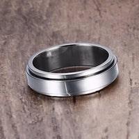 Spinning Viking Rune Ring in Stainless Steel