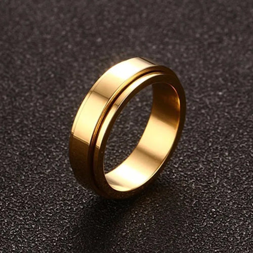 Spinning Viking Rune Ring in Stainless Steel