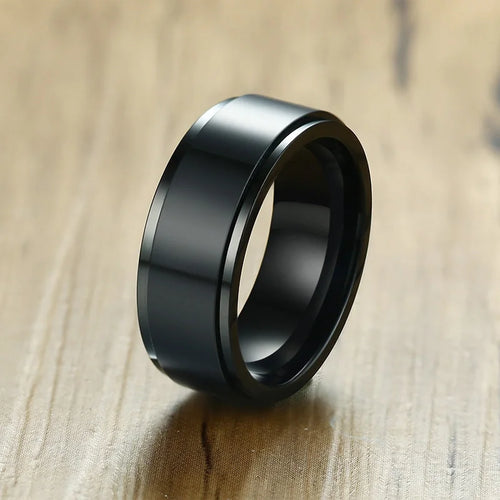 Spinning Viking Rune Ring in Stainless Steel