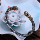 The Eye of Odin Solid 925 Sterling Silver Bangle Arm Ring