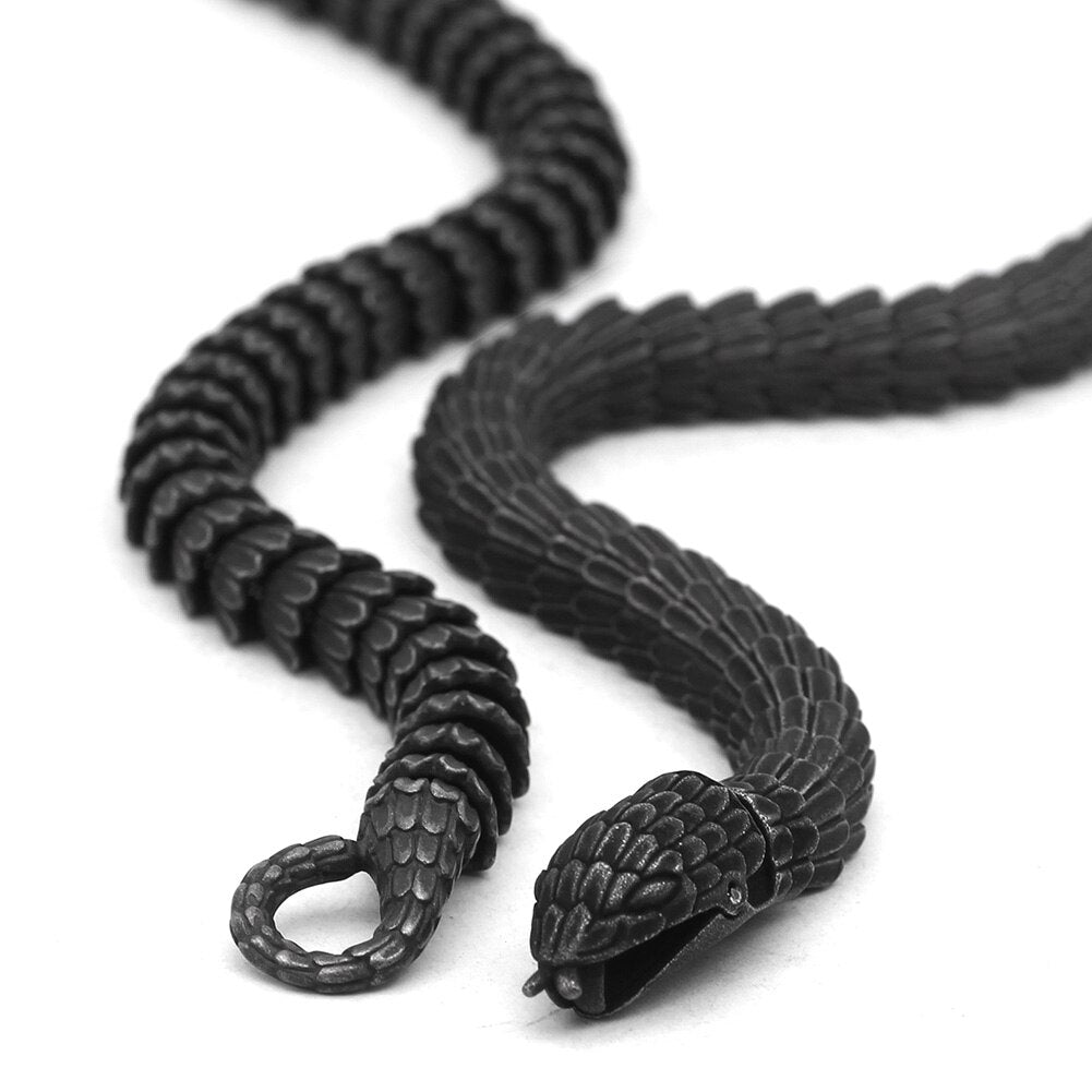 The Midgard Serpent Jormungandr Stainless Steel Necklace