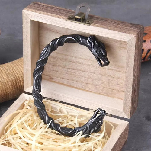 The Black Dragon Nidhogr Steel Bracelet
