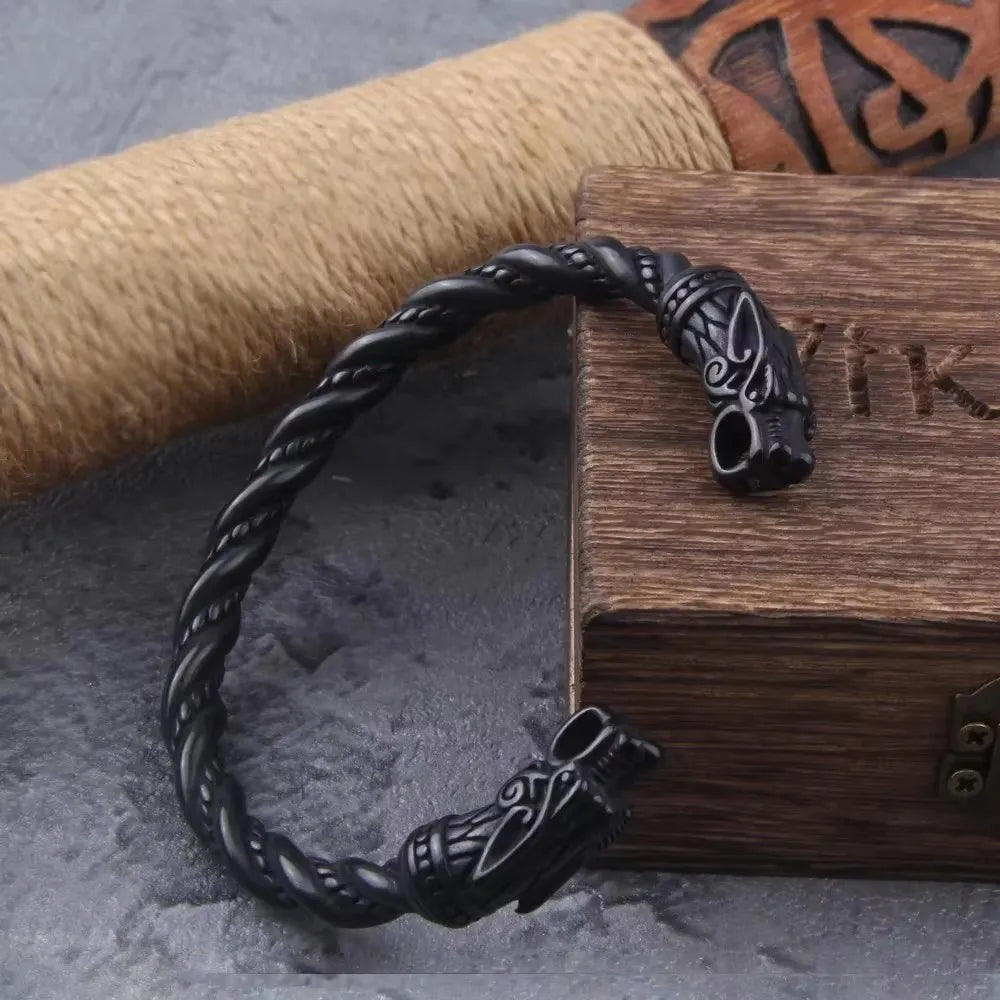 The Black Dragon Nidhogr Steel Bracelet