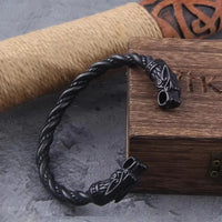 The Black Dragon Nidhogr Steel Bracelet