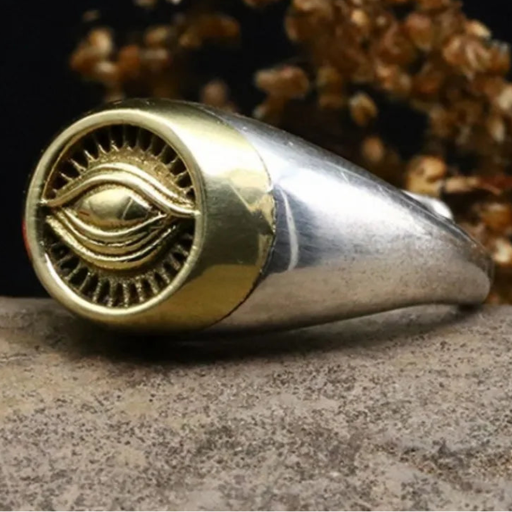 The Eye of Odin Solid 925 Sterling Silver Ring