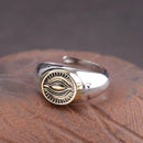 The Eye of Odin Solid 925 Sterling Silver Ring