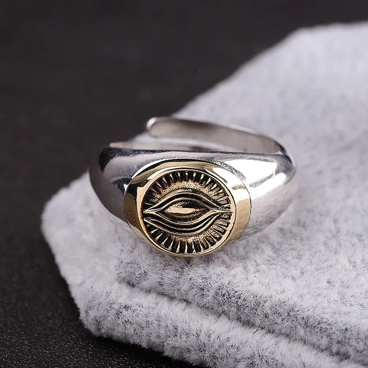 The Eye of Odin Solid 925 Sterling Silver Ring