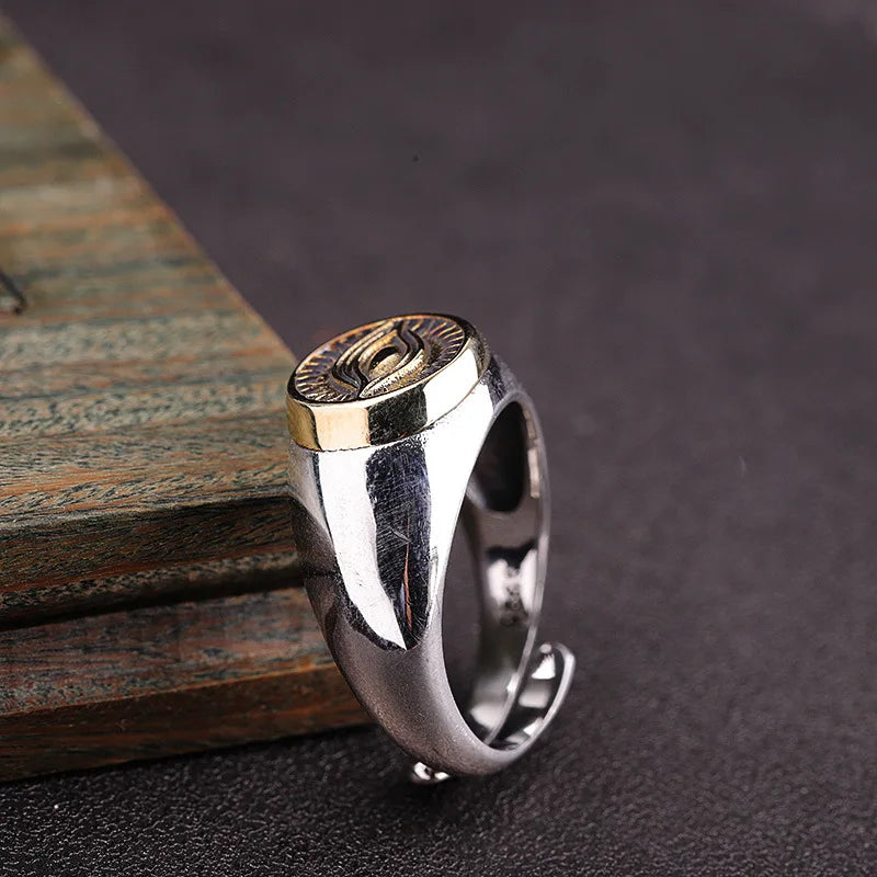 The Eye of Odin Solid 925 Sterling Silver Ring