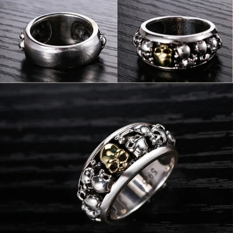 The Ring of Skulls 925 Sterling Silver