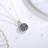 The Tree of Life Yggdrasil Locket Necklace in 925 Sliver