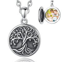 The Tree of Life Yggdrasil Locket Necklace in 925 Sliver