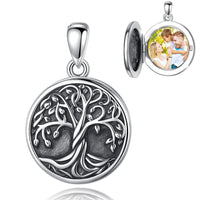 The Tree of Life Yggdrasil Locket Necklace in 925 Sliver
