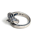 Thor Chariot Goats 925 Sterling Silver Adjustable Ring